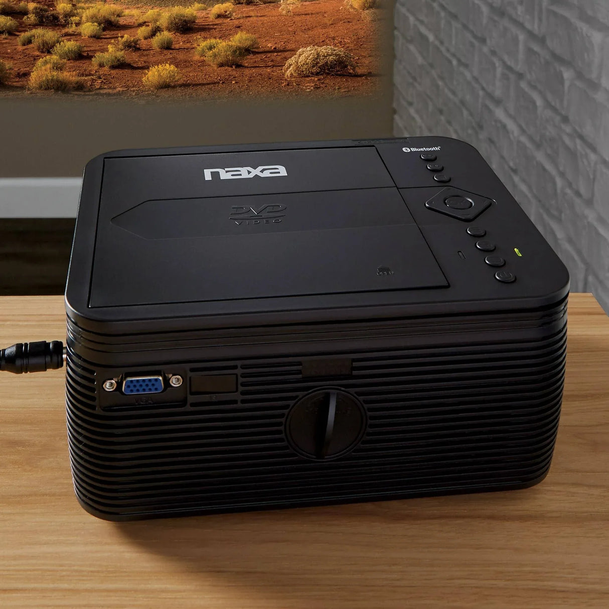 Naxa 150” Home Theater 720P LCD Projector with Built-In DVD Player (NVP-2500) from Jupiter Gear Home