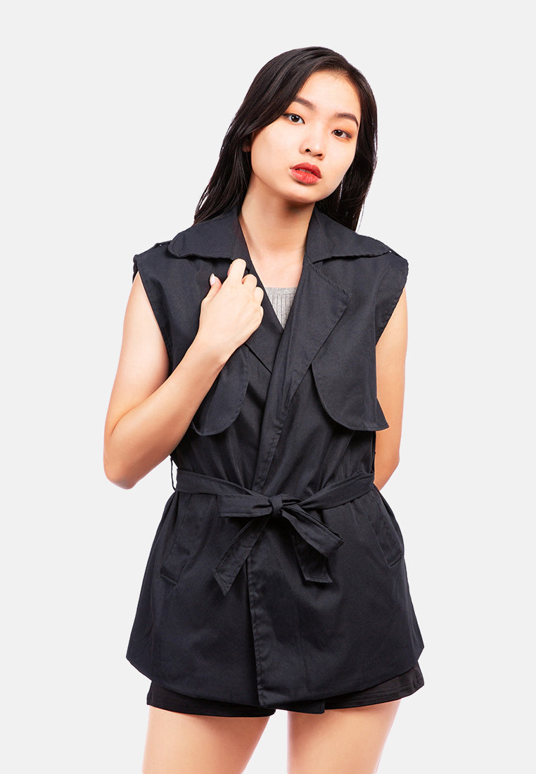 Short Epaulette Trench Coat from London Rag International