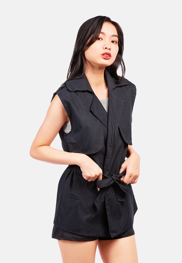 Short Epaulette Trench Coat from London Rag International