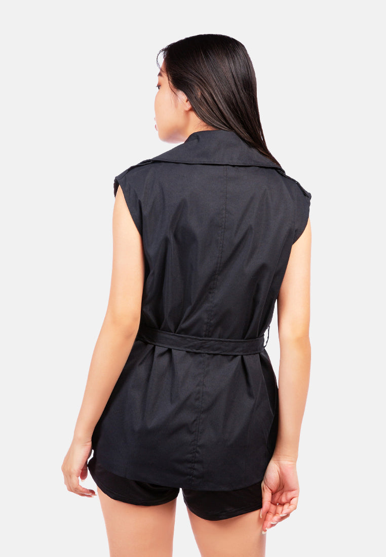 Short Epaulette Trench Coat from London Rag International