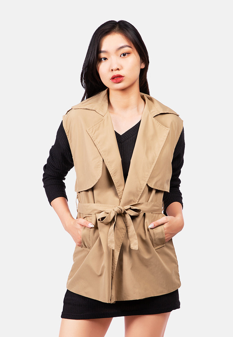 Short Epaulette Trench Coat from London Rag International