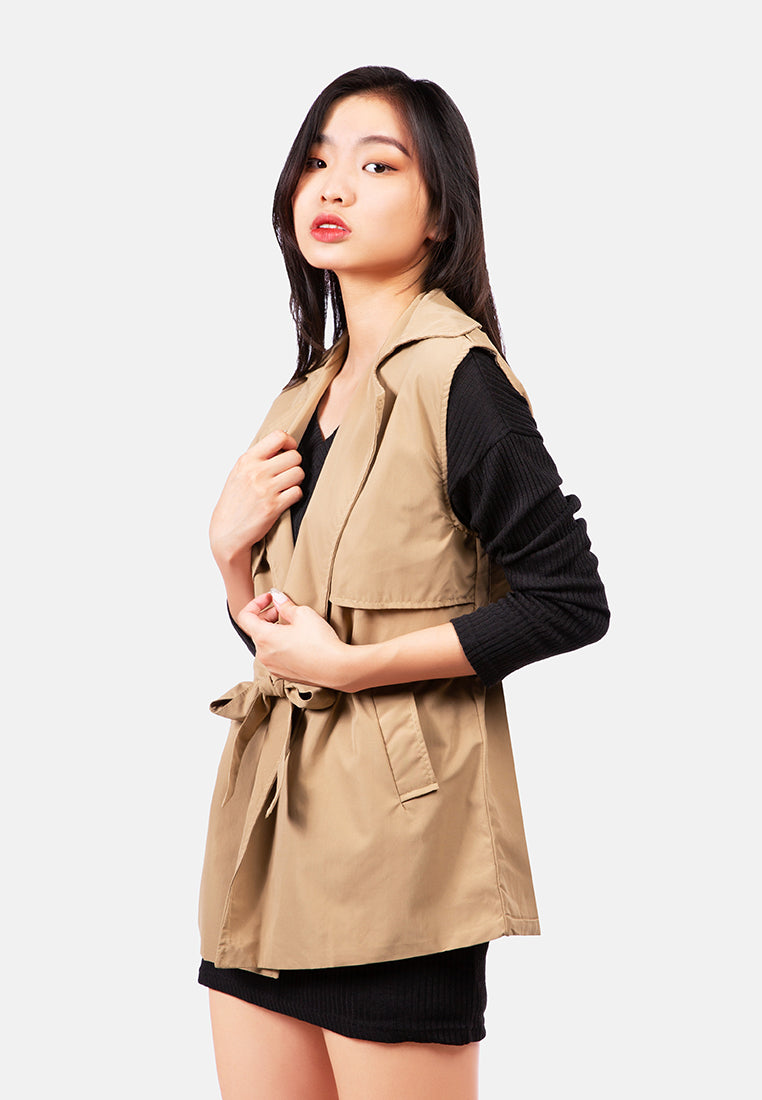 Short Epaulette Trench Coat from London Rag International