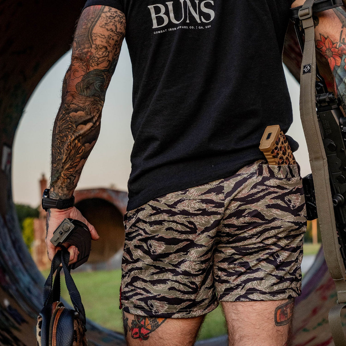 Men's Mesh Hoochie Daddy Shorts | 5" from Combat Iron Apparel
