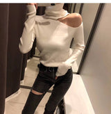 Off Shoulder Knitted Sweater From Kawaii Stop