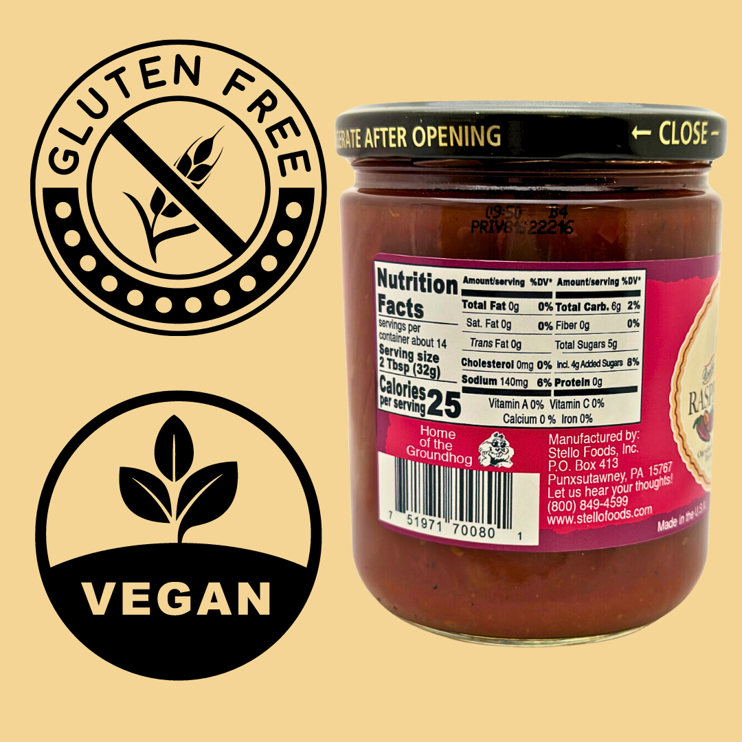 Stello Foods - Rosie's Roasted Raspberry Chipotle Salsa 16 oz from Stello Foods