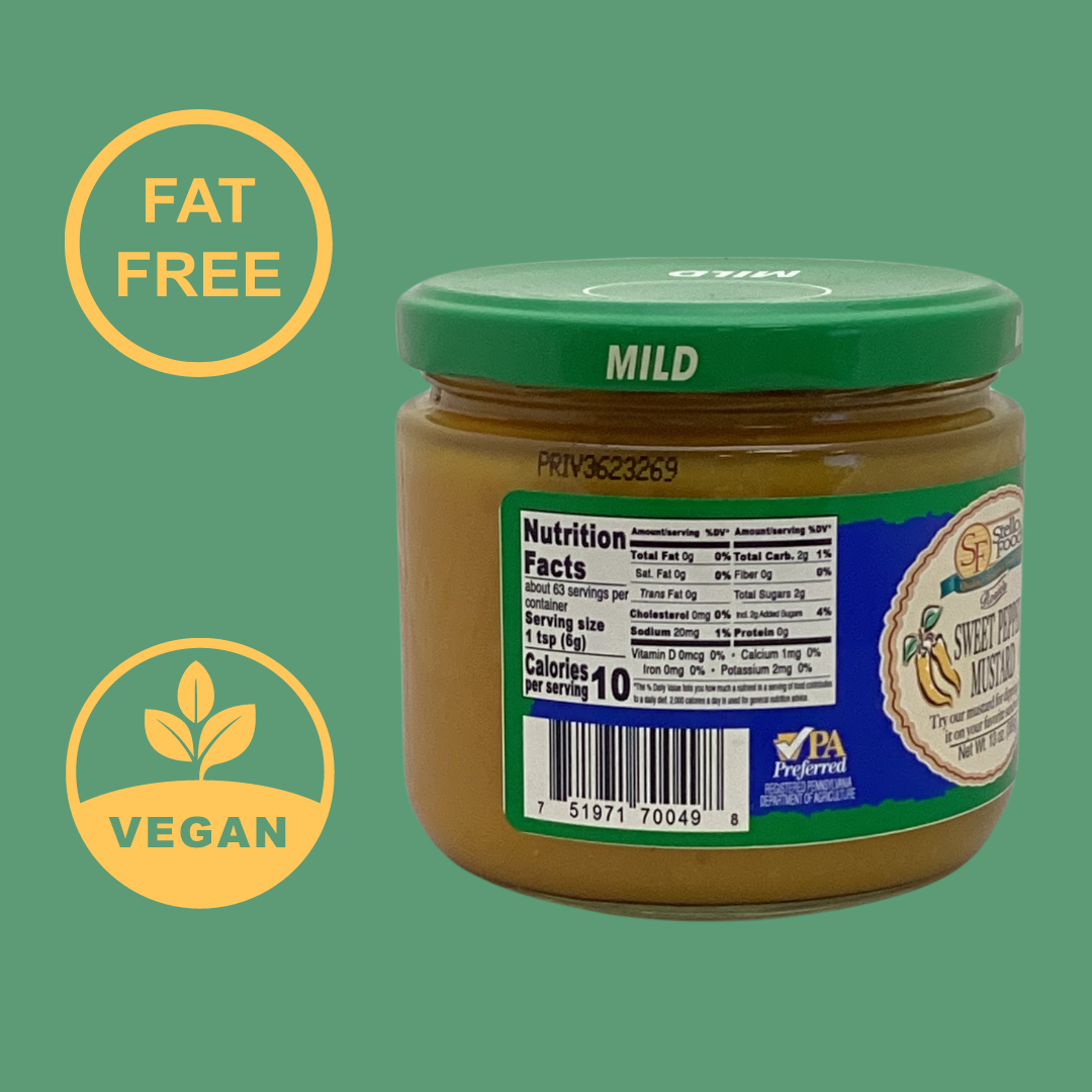 Stello Foods - Rosie's Sweet Pepper Mustard 13 oz from Stello Foods