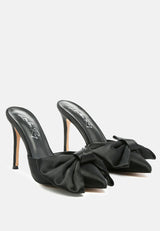 Sidonie Bow Detail Stiletto Mules from London Rag International