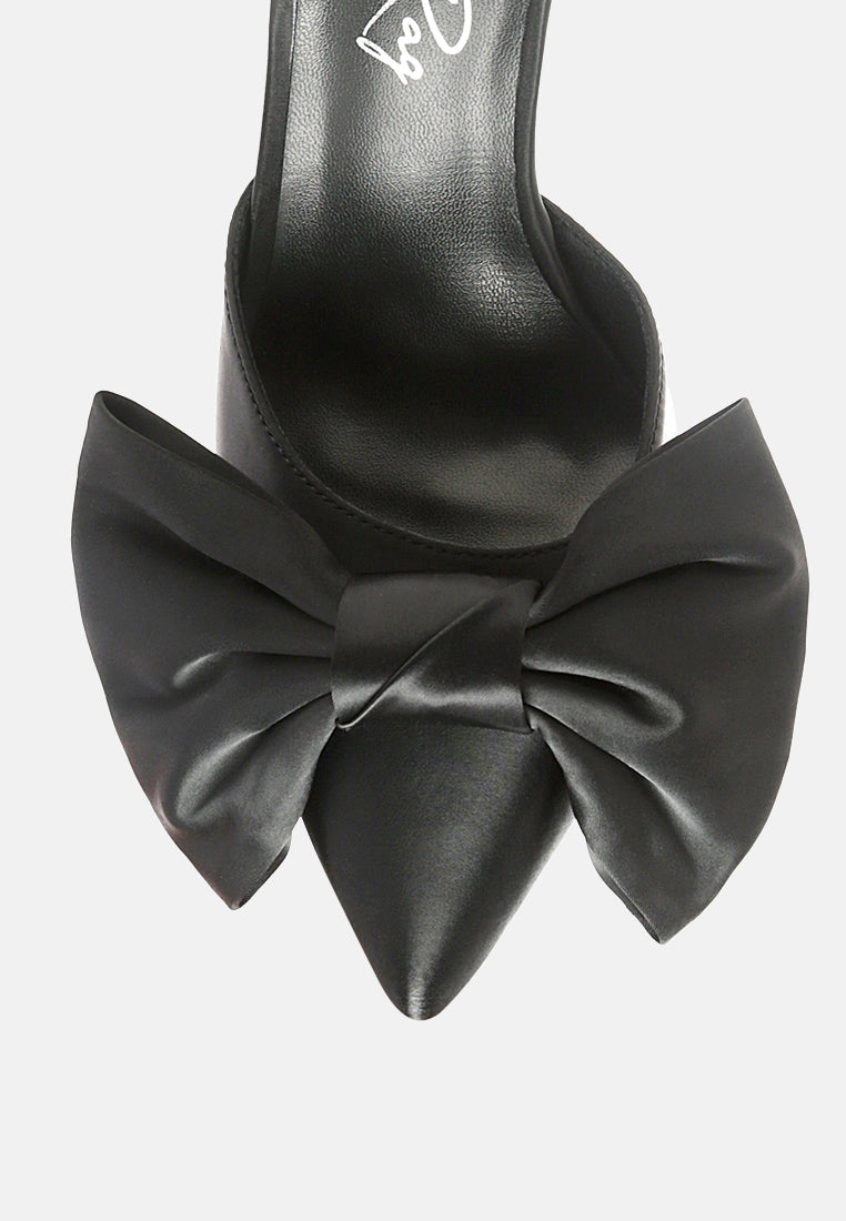 Sidonie Bow Detail Stiletto Mules from London Rag International