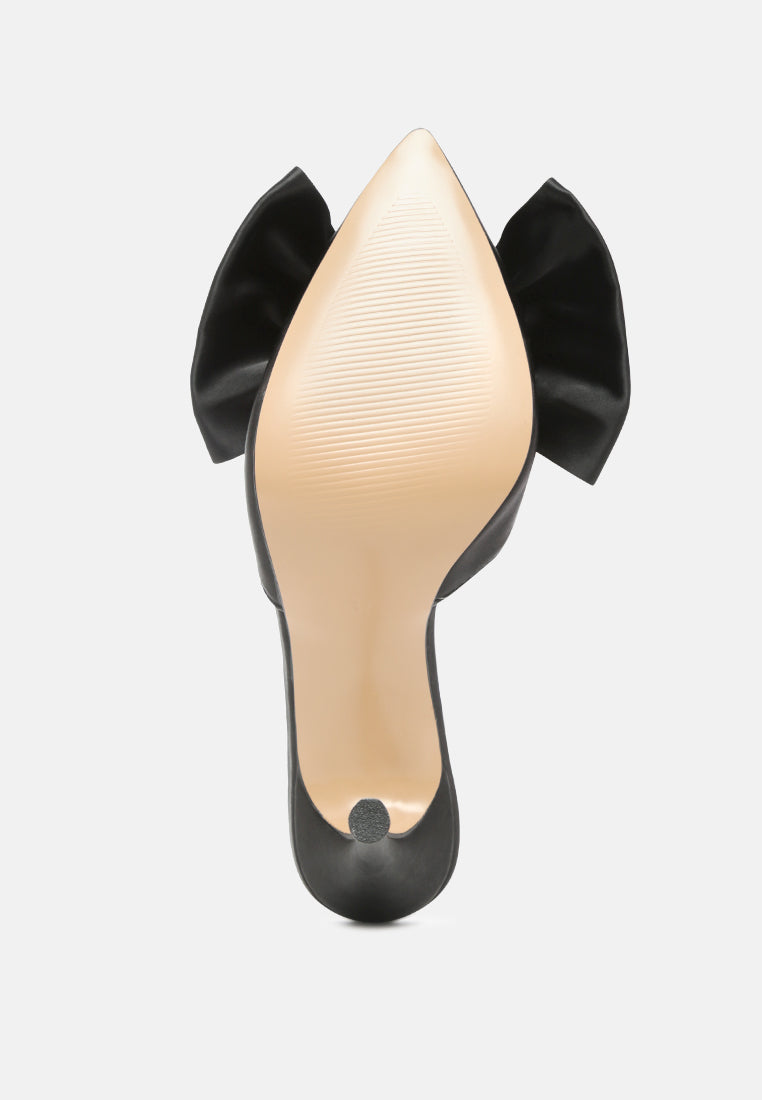 Sidonie Bow Detail Stiletto Mules from London Rag International