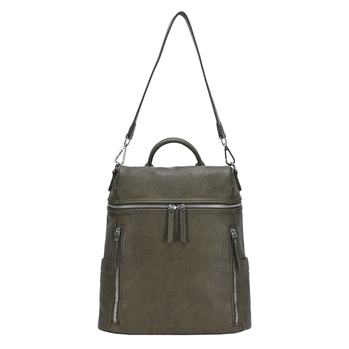 Sienna Utilitarian Shoulder Backpack Purse from MMS Brands
