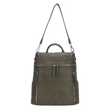 Sienna Utilitarian Shoulder Backpack Purse from MMS Brands