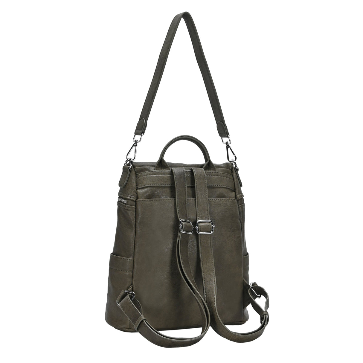 Sienna Utilitarian Shoulder Backpack Purse from MMS Brands