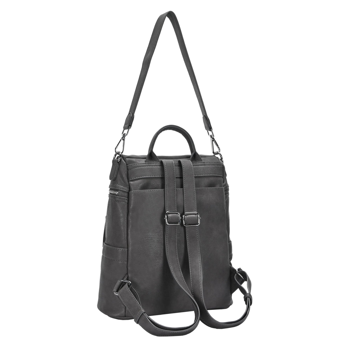 Sienna Utilitarian Shoulder Backpack Purse from MMS Brands