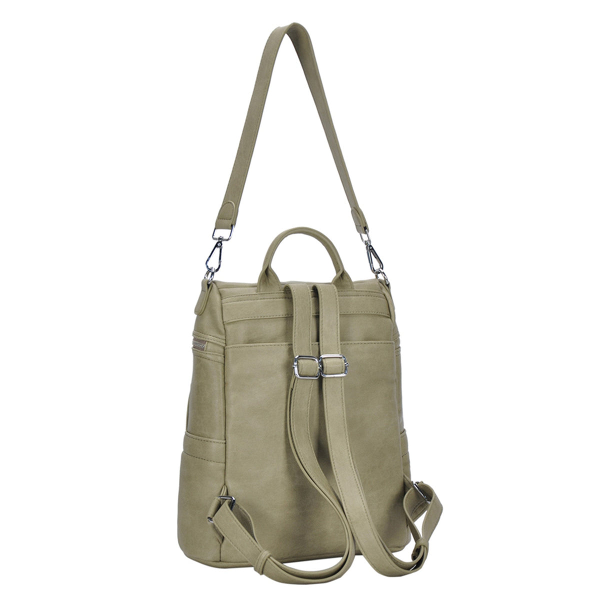 Sienna Utilitarian Shoulder Backpack Purse from MMS Brands