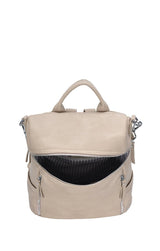 Sienna Utilitarian Shoulder Backpack Purse from MMS Brands