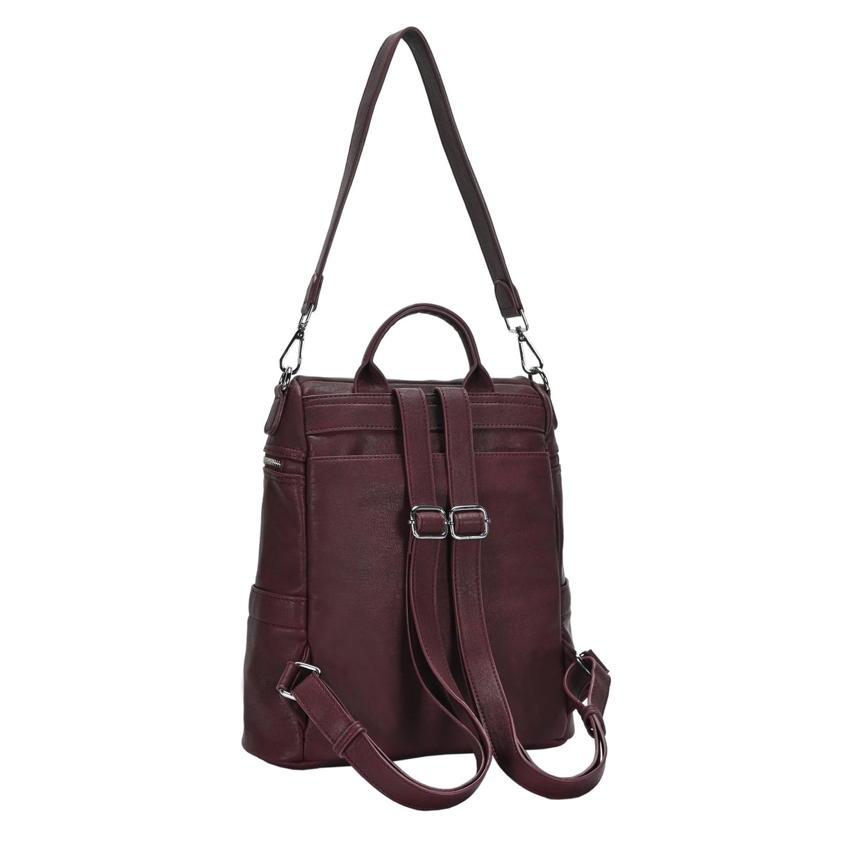 Sienna Utilitarian Shoulder Backpack Purse from MMS Brands