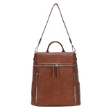 Sienna Utilitarian Shoulder Backpack Purse from MMS Brands