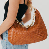 Sienna Slouchy Woven Shoulder Bag from Pretty Simple