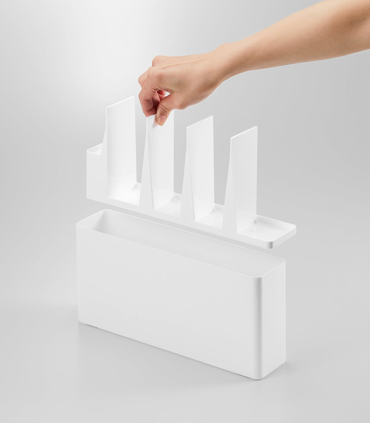 Utensil & Thin Cutting Board Holder - Steel from Yamazaki Home