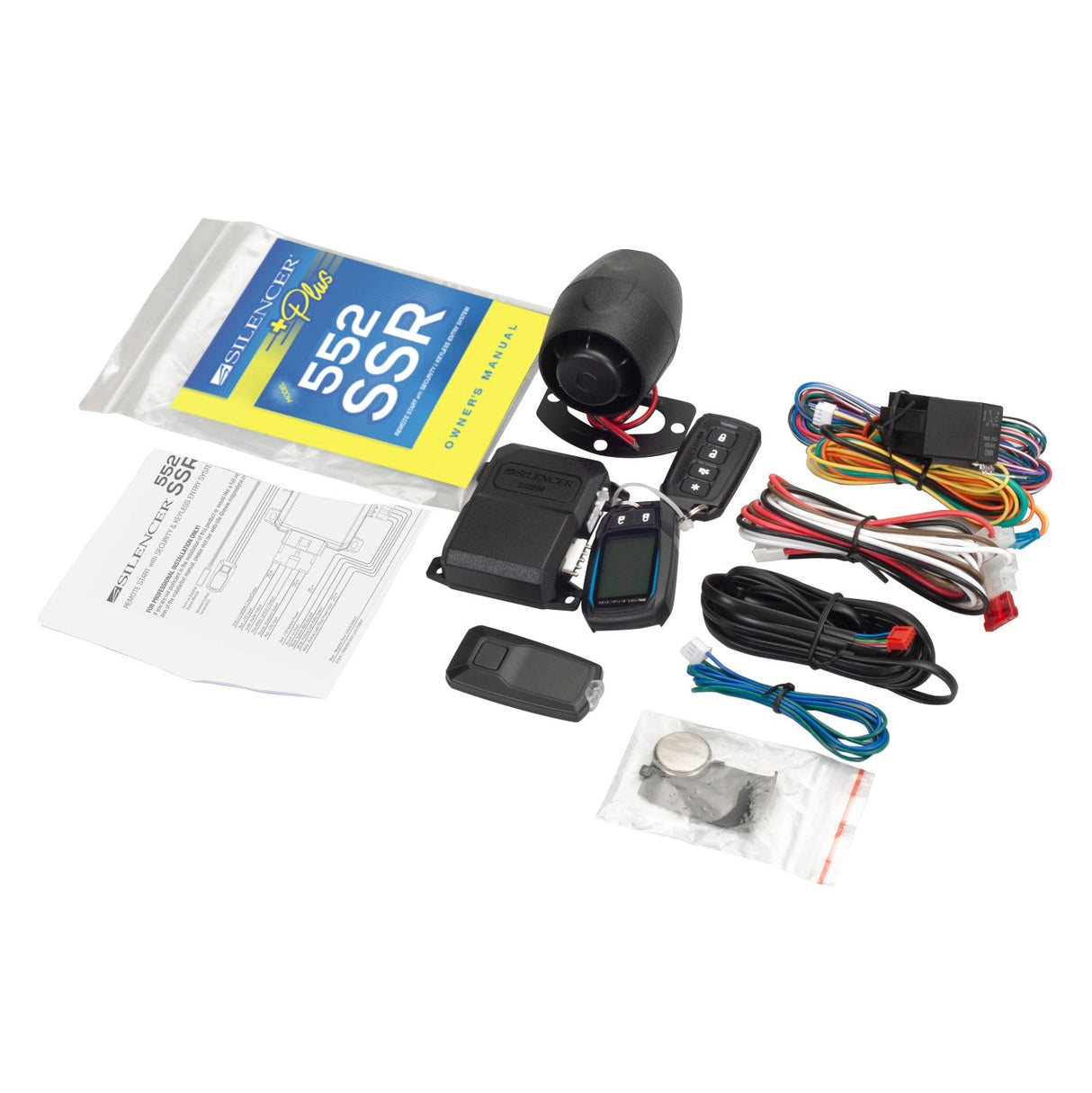 Silencer Plus 552SSR | 2 Way | 1/4 Mile Range Remote Start, Security & Keyless Entry from Magnadyne