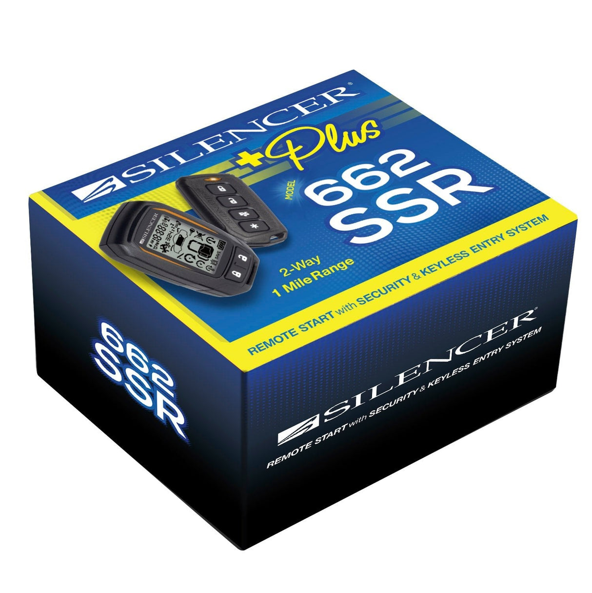 Silencer Plus 662SSR | 2 Way | 1 Mile Range Remote Start Security Keyless Entry from Magnadyne