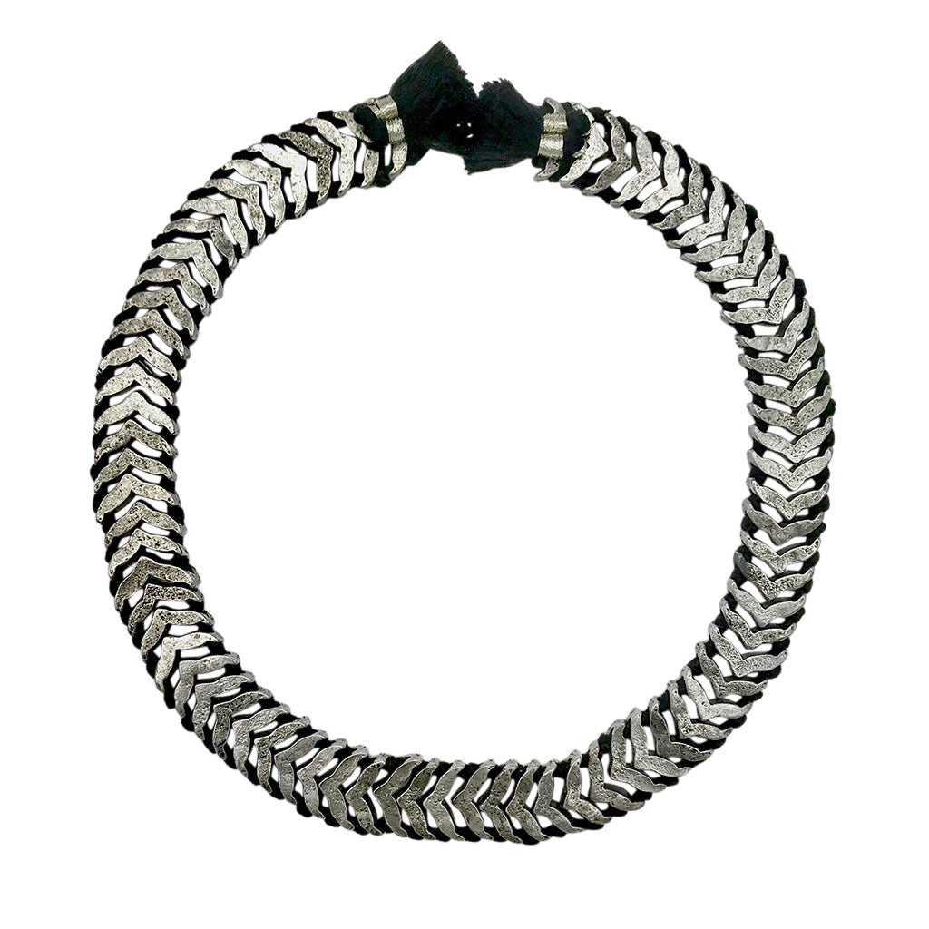 Silver Temple Collar Necklace from SLATE + SALT
