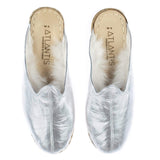 Women's Silver Shearlings from Atlantis Handmade Shoes