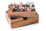 6 STEM Puzzle Gift Set - Wooden Puzzle Brain Teaser from Kubiya Games