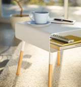 Storage Table - Two Sizes - Steel + Wood from Yamazaki Home