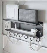 Wall-Mount Cable & Router Storage Rack - Steel from Yamazaki Home