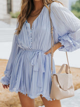 Alluring Pleated Romper from MsDressly