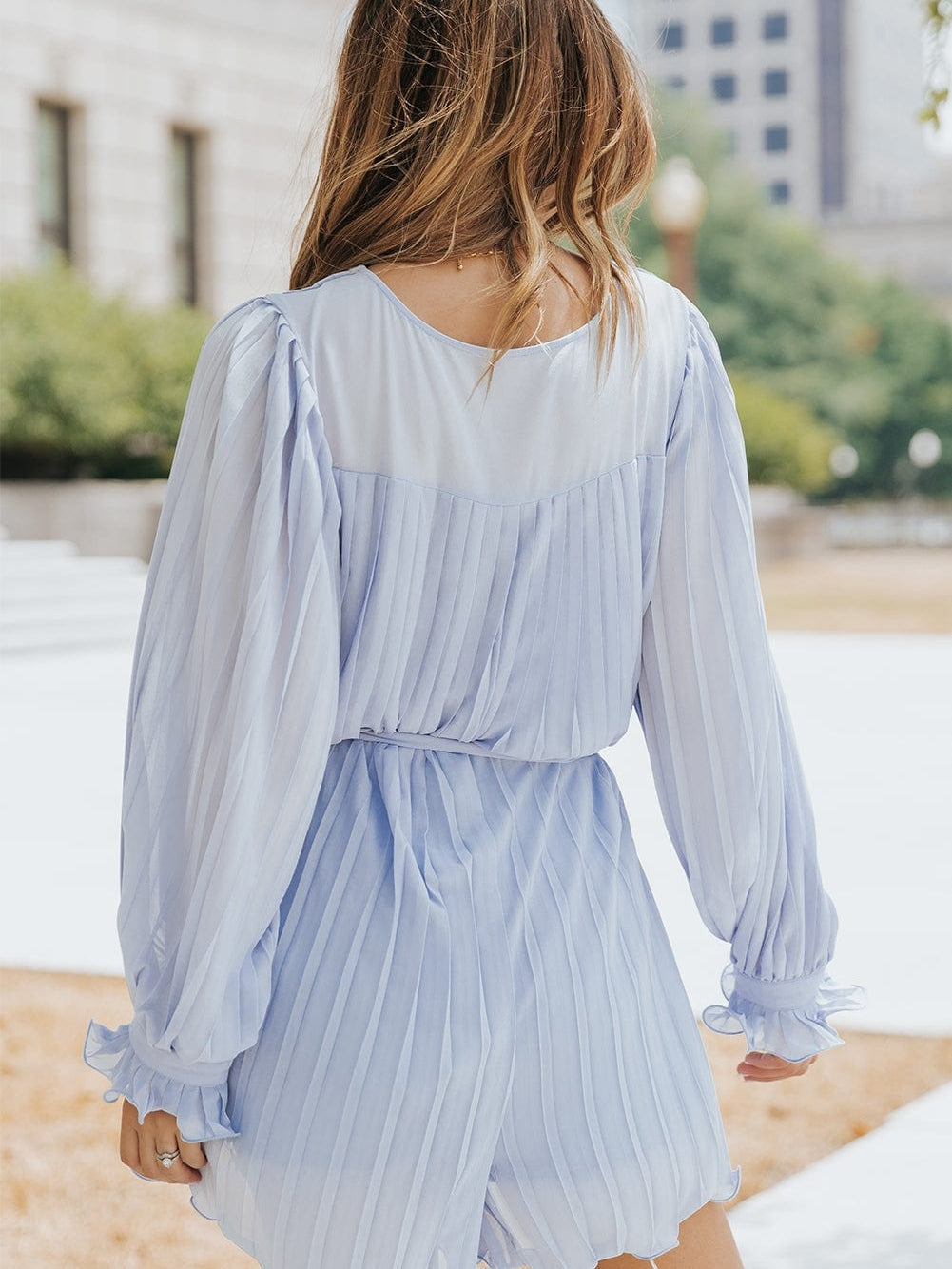 Alluring Pleated Playsuit from MsDressly