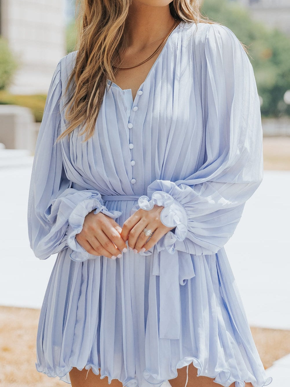 Alluring Pleated Playsuit from MsDressly