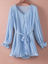 Alluring Pleated Romper from MsDressly