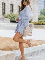 Alluring Pleated Playsuit from MsDressly