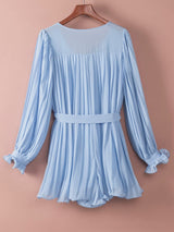 Alluring Pleated Playsuit from MsDressly
