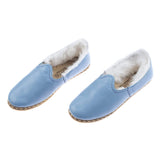 Women's Sky Blue Shearlings from Atlantis Handmade Shoes