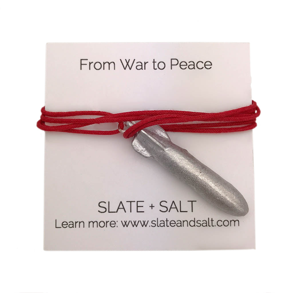 Recycled Bomb Pendant Necklace from SLATE + SALT