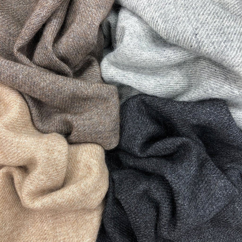 Espresso Handloom Cashmere Scarf from SLATE + SALT