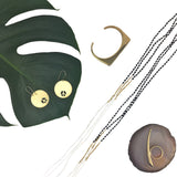 Bombshell Peace Earrings from SLATE + SALT