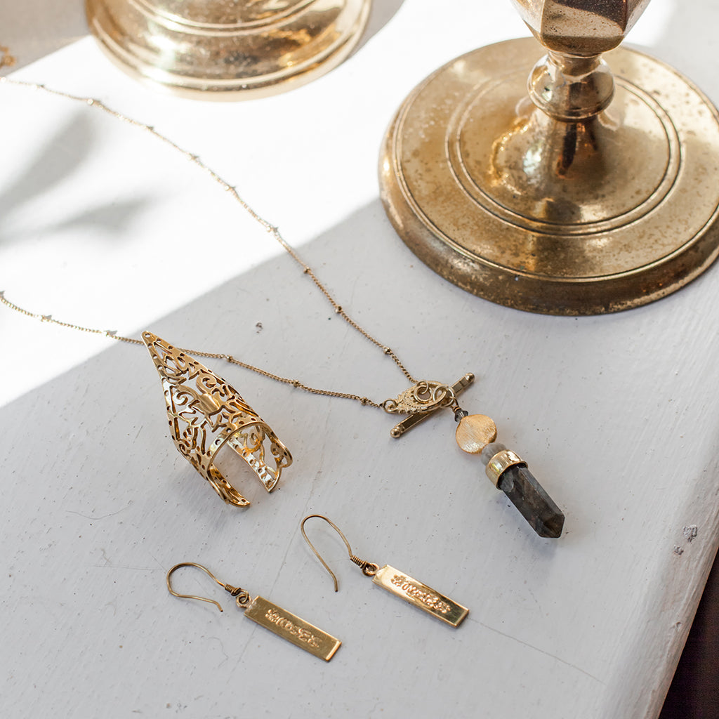 Peace Bar Earrings from SLATE + SALT