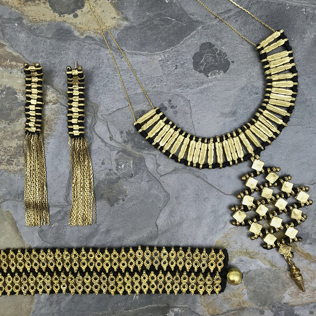 Temple Tassel Earrings from SLATE + SALT