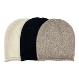 Black Essential Knit Alpaca Beanie from SLATE + SALT