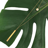 Layered Bar Bullet Necklace from SLATE + SALT