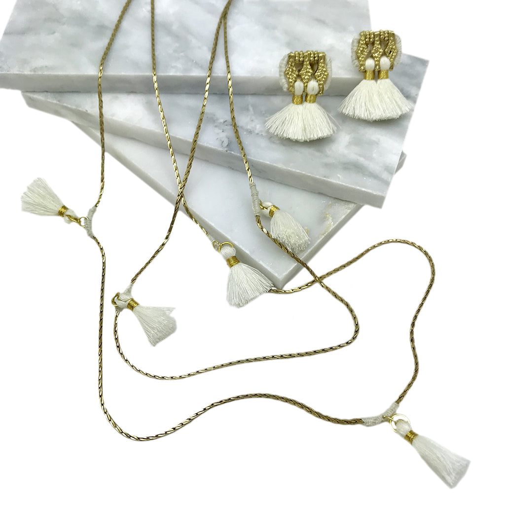 Ananya Tassel Necklace from SLATE + SALT