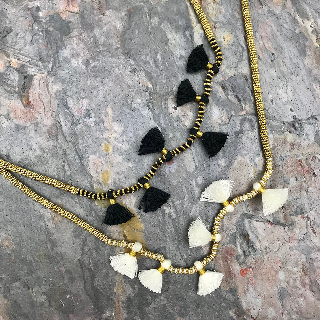 Krisha Tassel Necklace from SLATE + SALT