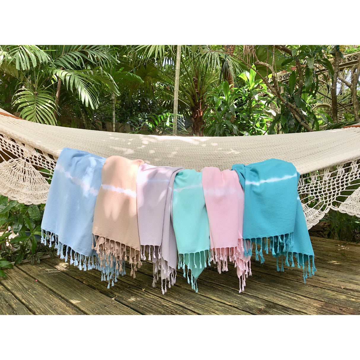Mint Tie Dye Turkish Beach Towel from SLATE + SALT