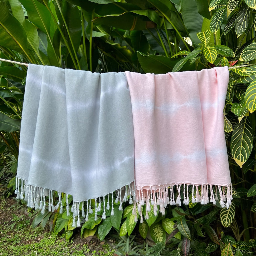 Gray Tie Dye Turkish Beach Towel from SLATE + SALT