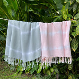 Gray Tie Dye Turkish Beach Towel from SLATE + SALT