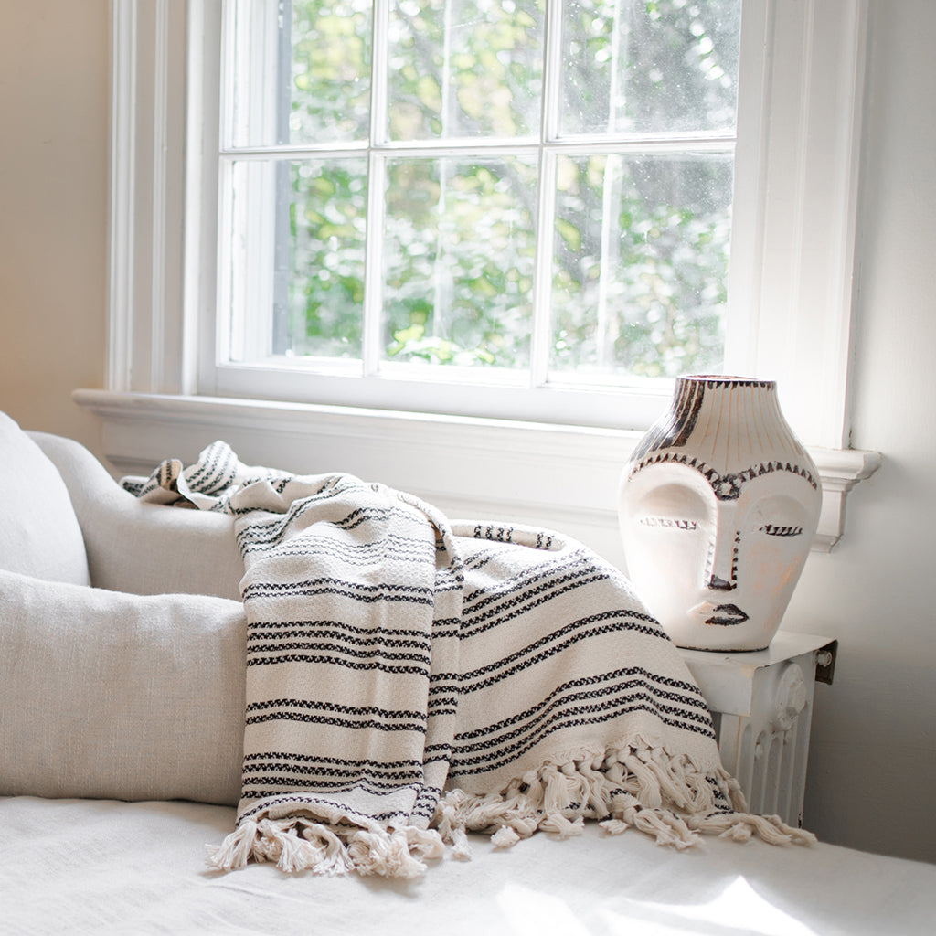 Woven Stripe Turkish Throw from SLATE + SALT